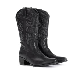 IUV Women's Square Toe Mid-Calf Western Cowboy Boot for Female,Sizes 5-11.5 - Thumbnail 5