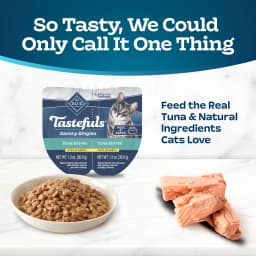 Blue Buffalo Tastefuls Savory Singles Wet Cat Food Paté, 2.6-oz. Twin Pack, Tuna - Thumbnail 3