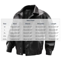 uublik Mens Faux Leather Jacket Black Long Sleeve Casual Zip Up Motorcycle Coats Trendy Fall Clothes - Thumbnail 2