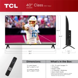 TCL 40" Class S3 (40S350G) 1080p FHD HDR LED Smart TV with Google TV - Thumbnail 3