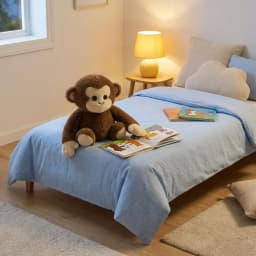 Plush Monkey, Super Soft Cuddly, 1 Piece,Suitable for Kids Playroom Decor Hugging Gift - Thumbnail 3