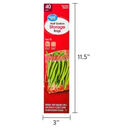 (9 pack) Great Value Double Zipper Half Gallon Storage Bags 40 Count - Thumbnail 8