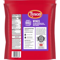 Tyson Any'tizers Honey BBQ Flavored Bone In Chicken Wings, 22 oz (Frozen, Fully Cooked) - Thumbnail 13