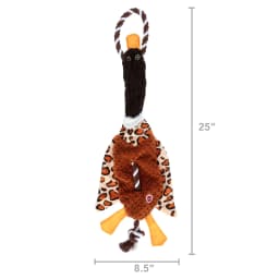 Spot Skinneeez Duck Tug Dog Toy with No-Stuffing Rope Handle & Squeaky Feature for Dogs, 23 in - Thumbnail 5
