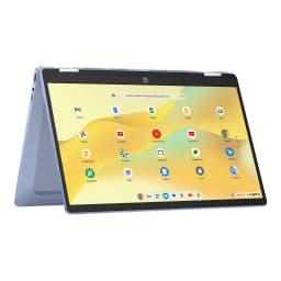 HP Chromebook x360 14 inch FHD IPS Touch 2-in-1 Laptop Intel Processor N100 4GB RAM 64GB eMMC - Sky Blue - Thumbnail 1