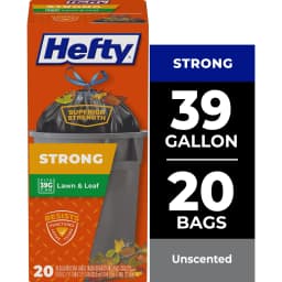 Hefty Strong Lawn & Leaf Trash Bags, 39 Gallon, 20 Count - Thumbnail 2