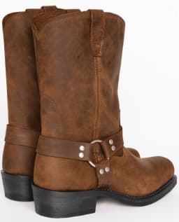 Men's Boots- Comfortable Pull-On Design with Decorative Buckle - Thumbnail 3
