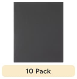 (10 pack) Pen+Gear Letter Size 3-Prong Paper Folder, Black - Thumbnail 1