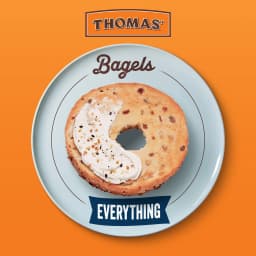 Thomas' Everything Bagels, 6 count, 9g Protein, Kosher Bagels, 18 oz Bag - Thumbnail 3