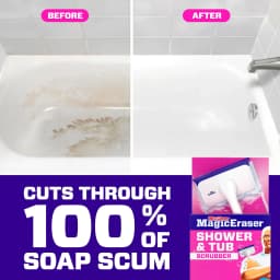 Mr. Clean Shower & Tub Scrubber, Starter Kit, 1 Scrubber & 2 Erasers - Thumbnail 4