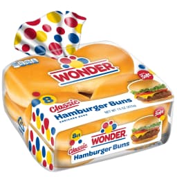 Wonder Bread Classic Extra Soft White Bread Hamburger Buns, 15 oz, 8 Ct, Shelf-Stable - Thumbnail 13