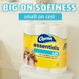 Charmin Essentials Soft Toilet Paper 12 Mega Rolls, 330 Sheets Per Roll - Thumbnail 9