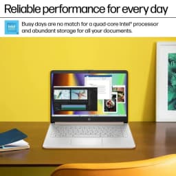HP 14" HD Student & Business Laptop, Intel N4500, 12GB RAM, 448GB(64GB eMMC+128GB SSD+256GB Micro SD) Storage - Thumbnail 7