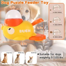 Interactive Dog Toys，Dog Interactive Treat Dispenser Toy，Promotes IQ Training and Entertainment Reduces Bloating Anti-Gulping - Thumbnail 6