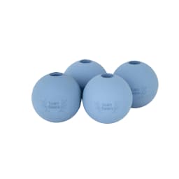 Harry Barker 3 Inch Durable All-Natural Rubber Dog Ball 4 Pack Set, Blue, Large - Thumbnail 2