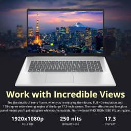 HP 17.3" FHD Business Laptop, Intel i7-1355U, 32GB RAM, 2TB Storage (1TB SSD+1TB Docking Station Set) - Thumbnail 4