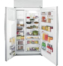 GE PSB42YSNSS 24.5 Cu.Ft. Built-In Side-by-Side Refrigerator with External Water Dispenser - Thumbnail 2