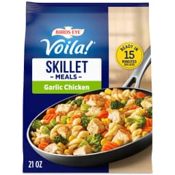Birds Eye Voila! Garlic Chicken Skillet Meals, Frozen Meal, 21 oz. Bag - Thumbnail 1