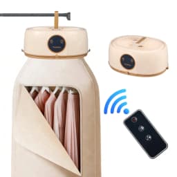 Paddsun Portable Clothes Dryer,Mini Laundry Dryers with Adjustable Timer & Remote Control Small Compact Foldable Electric Drying Machine with Dry Bag - Thumbnail 1