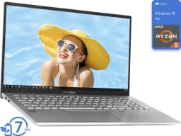 ASUS Vivobook Notebook, 15.6" FHD Display, AMD Ryzen 5 3500U Upto 3.7GHz, 8GB RAM, 128GB NVMe SSD, Vega 8, HDMI - Thumbnail 1