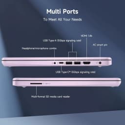 HP 14" N150 Laptop, Intel Quad-Core, 16GB RAM, 384GB Storage (128GB eMMC + 256GB SD) - Thumbnail 5