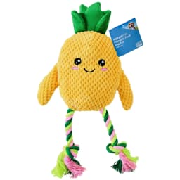 Vibrant Life Summer Plush Pineapple Dog Toy with Squeaker, Chew Level 2 - Thumbnail 4