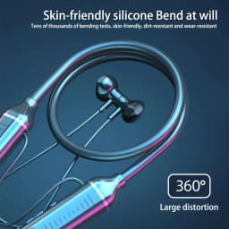 KNACK- Bluetooth 5.3 Neckband Headset Wireless Earbuds Earphone Speaker Headphone W/Mic - Thumbnail 1