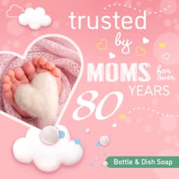 Dreft Plant-Derived Liquid Dish Soap and Dishwashing Detergent for Baby Bottle, Fragrance Free Baby Essentials, 18 fl oz - Thumbnail 5