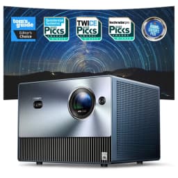 Restored Hisense C1 4K UHD Triple Color RGB Laser Portable Mini Projector, up to 300", Viddà OS, Dolby Vision HDR10 - Thumbnail 1