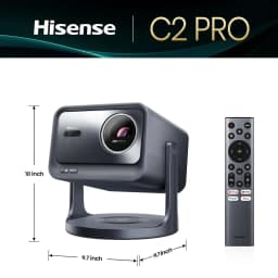 Restored Hisense C2 Pro, Triple Laser Smart Portable Projector, 4K UHD, 2,600 Lumens, 65” – 300”, Dolby Vision - Thumbnail 10