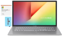 ASUS Vivobook X712 17.3in HD+ LED Backlit Display, 128GB m.2 SATA SSD + 500GB HDD, W11H S-Mode) w/MS 365 Personal, Hub - Thumbnail 1