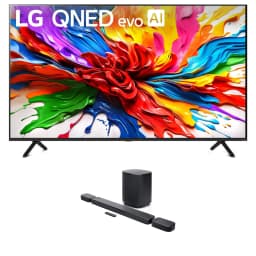 LG 65QNED92AUA 65 Inch 4K QNED Mini LED evo AI Smart TV with a JBL BAR-700-MK2 Surround Sound 4K Dolby Atmos - Thumbnail 1