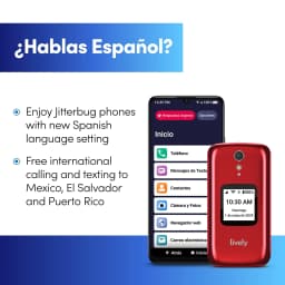 LIVELY Jitterbug Flip2 - Flip Cell Phone for Seniors - Not Compatible with Other Wireless Carriers - Must Be Activated Phone Plan - No SIM Needed - Flip2 Red - Thumbnail 7