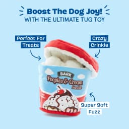 BARK Poopies and Cream Dog Toy, Plush Pint Design, Squeaky, All Sizes - Thumbnail 3