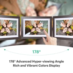 Kodak 10-inch WIFI Digital Picture Frame, Solid Wood Tone Frame, Gift for Loved One - Chocolate - Thumbnail 6