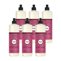 Mrs. Meyer's Clean Day Liquid Dish Soap, Mum Scent, 16 Fluid Ounce, 6 Count - Thumbnail 1