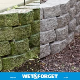 Wet & Forget Outdoor Moss, Mold, Mildew, and Algae Stain Remover Concentrate, 128 oz - Thumbnail 4