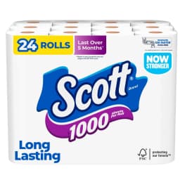 Scott 1000 1-Ply Toilet Paper, 24 Rolls, 1,000 Sheets per Roll - Thumbnail 1