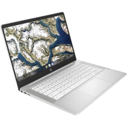 HP Chromebook 14A-NA0060NR 14" 4GB 32GB eMMC Celeron® N4020 1.1GHz ChromeOS, Ceramic White - Thumbnail 4