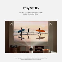 Samsung The Freestyle Projector 2nd Gen with Gaming Hub SP-LFF3CLAXXZA Bundle with Socket Adapter - Thumbnail 5