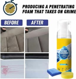 Limpiador Espuma, Foam No-Rinse Cleaner,4-In-1 Multi-Enzyme Foam Spray Cleaner,All-Purpose Deep Cleaning Spray,Heavy Duty Oil Stain Cleaner For Car - Thumbnail 3