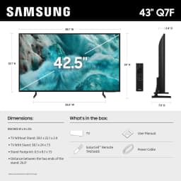 Samsung QN43Q7FAAFXZA 43 Inch QLED Q7F 4K Vision AI Smart TV with a Samsung HW-LS60D 2.0 Channel Photo Frame Speaker - Thumbnail 3