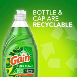Gain Ultra Dishwashing Liquid, Original, 38 fl oz - Thumbnail 3