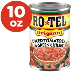 ROTEL Original Diced Tomatoes and Green Chilies, 10 oz - Thumbnail 1