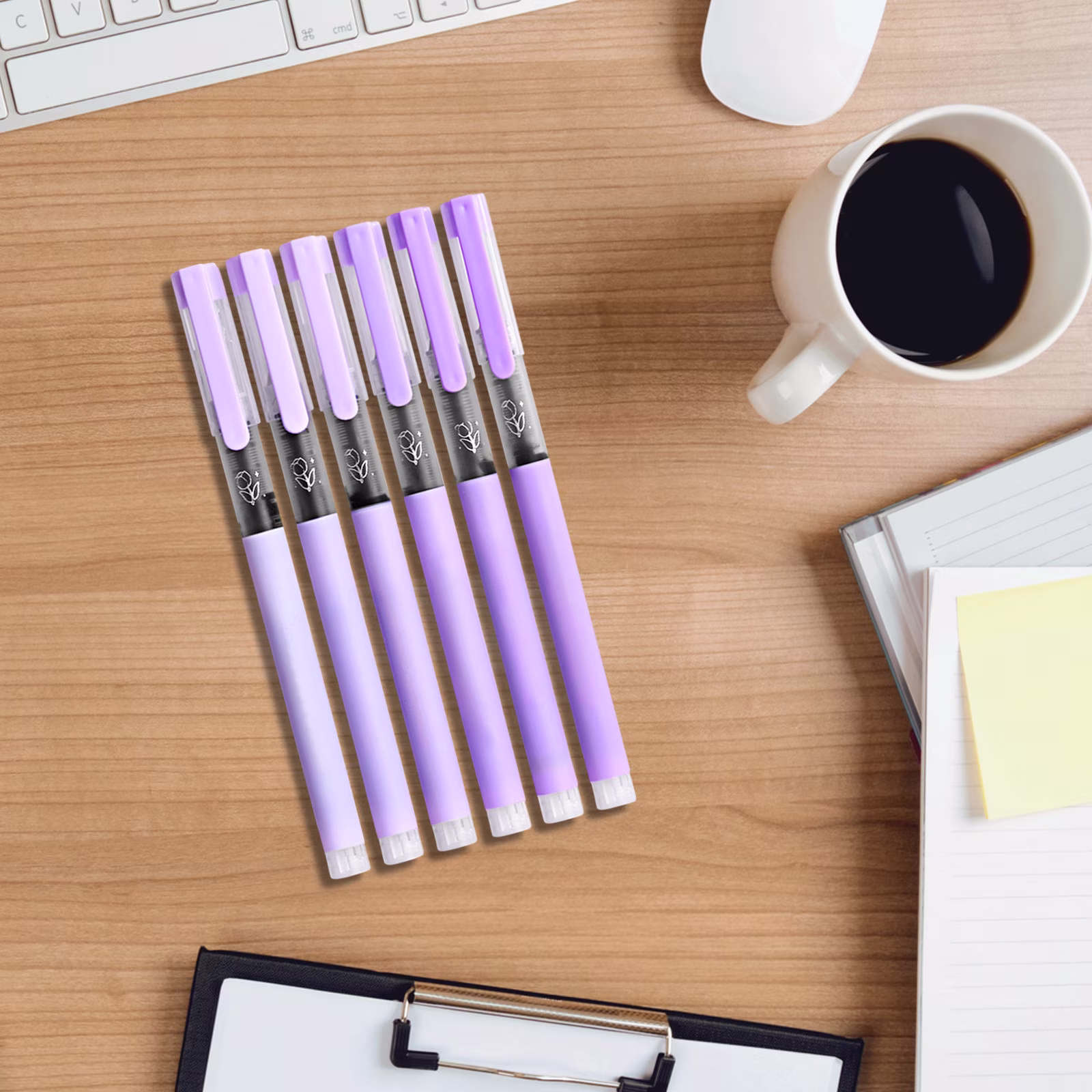 Under 1$ Dollar Straight Liquid Ballpoint Pen Sign Pen, 0.5mm High Capacity Black Ink Water Pen, Fast Drying Exam Writing Pens - Thumbnail 5