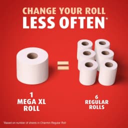 Charmin Ultra Strong Toilet Paper 24 Mega XL Rolls, 330 Sheets Per Roll - Thumbnail 6
