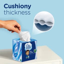 Puffs Facial Tissues Plus Lotion with the Scent of Vicks, 1 Cube Box, 48 Tissues Per Box - Thumbnail 6