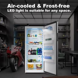 Smad 33 lnch Refrigerator Stainless Steel 21 Cu ft Right Door Fridge Indoor Garage - Thumbnail 6