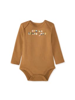 Garanimals Newborn & Baby 100% Cotton Long Sleeve Bodysuits, Sizes 0–24M, 4-Pack - Thumbnail 3