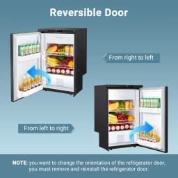 BODEGA 83L (88 Quart) Car Refrigerator, Portable Car Fridge 12V Campervan Fridge Freezer for Car, Truck, RV, Outdoor Camping Travel - Thumbnail 9